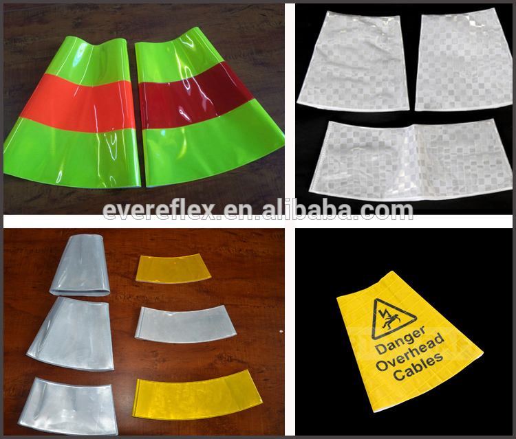 PVC Reflective Traffic Cone Collar for Road Safety