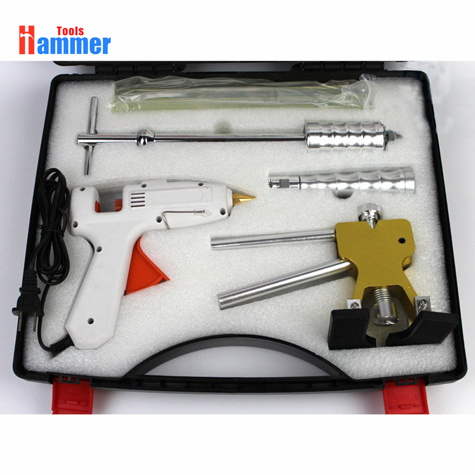 PDR king Paint-less Dent Repair Tool Removal Hail Slide Hammer+Puller Lifter Kit