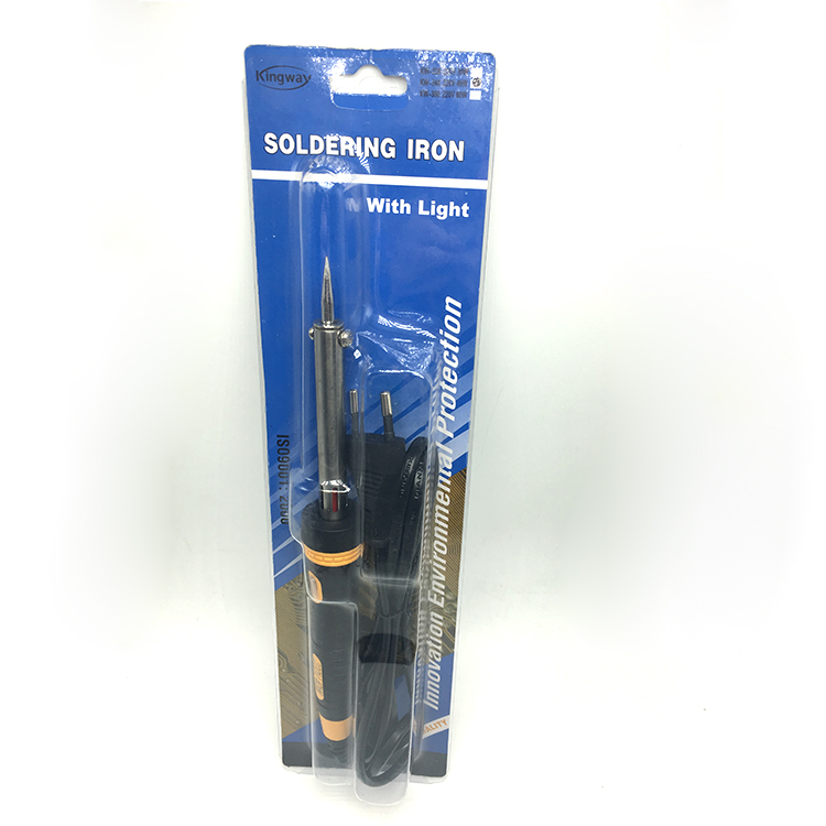 Portable adjustable temperature soldering iron goot