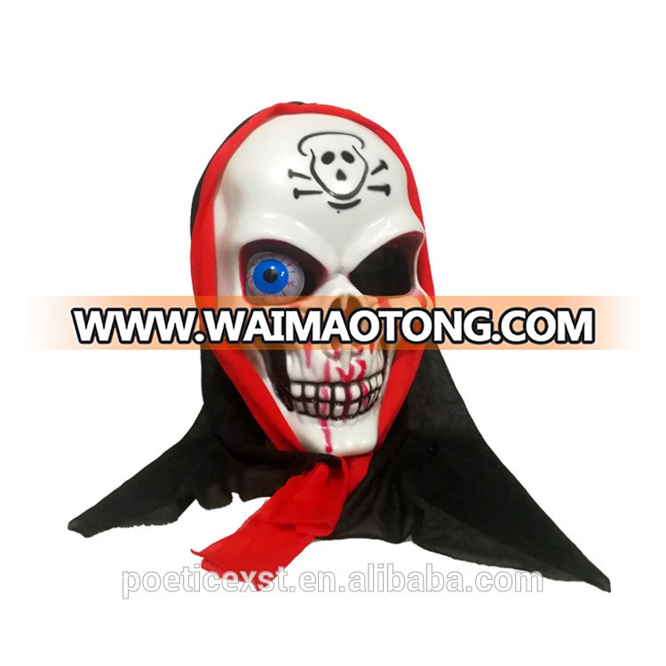 PoeticExst Full Face Big Ghost Masks Plastic Unisex Vampire Masks Pirate Halloween Masks