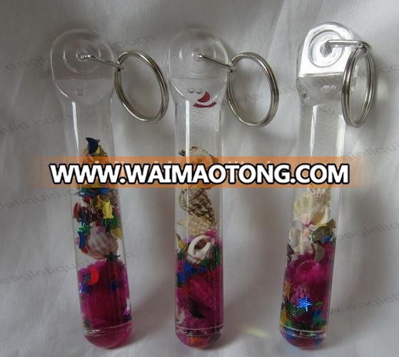 promotion souvenir gift reverse hourglass aqua keychain