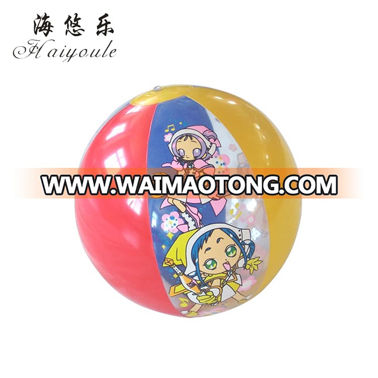 Custom PVC inflatable beach ball for wholesale