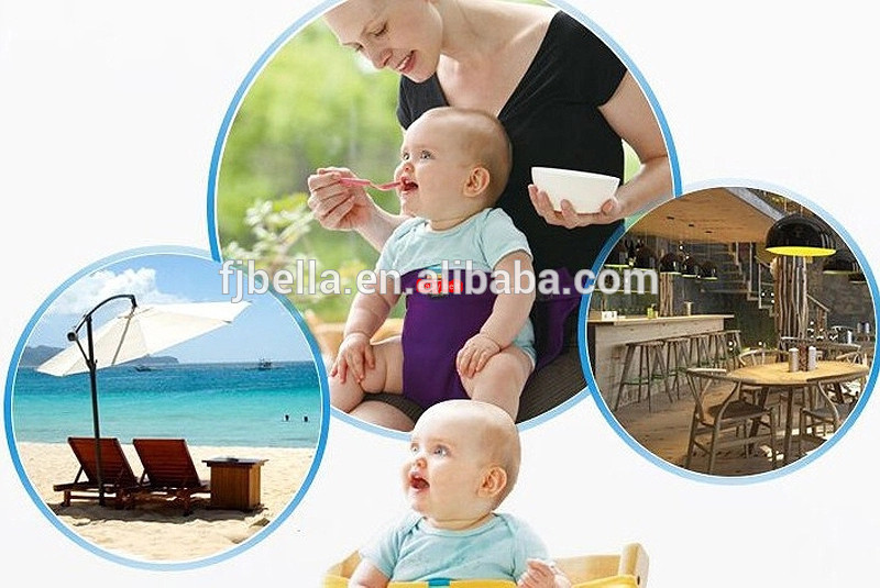 Bella Portable Folding Dinning Feeding Highchair Baby Infant Safelty Seat chair belt