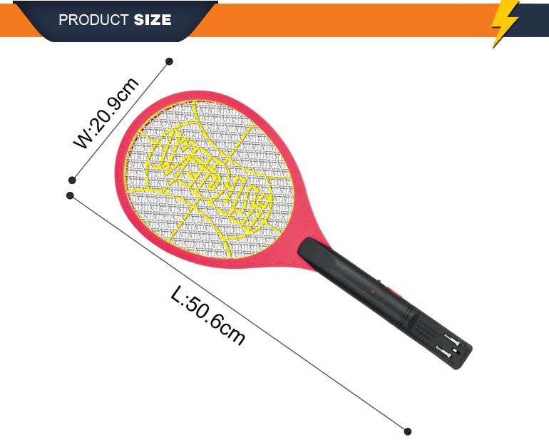 weidasi rechargeable swatter bat fly killing mosquito electric racket