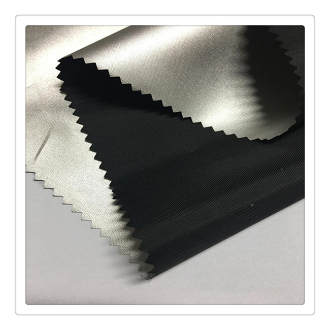 Polyester taffeta silver cloth 100% waterproof