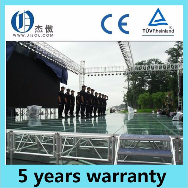 Outdoor black combined stage anti skid plywood stage platform