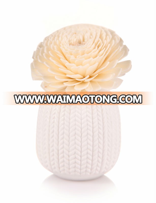 100ml Classical Ceramic flower Reed diffuser for home living room aroma fragrance