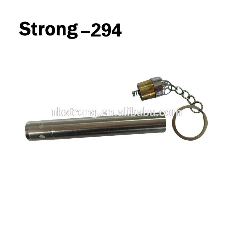 Water Resistant Portable Stainless Steel Flashlight