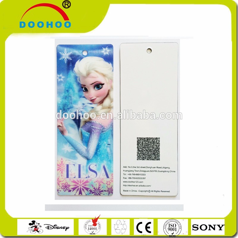 Hot promotional Christmas gifts 3D PP/PET lenticular bookmark