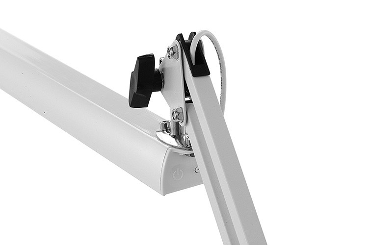 Flexible Swing Arms Touch Sensor Clip Desk Lamp Office Working Dimmable Table Study Clamp Lamp