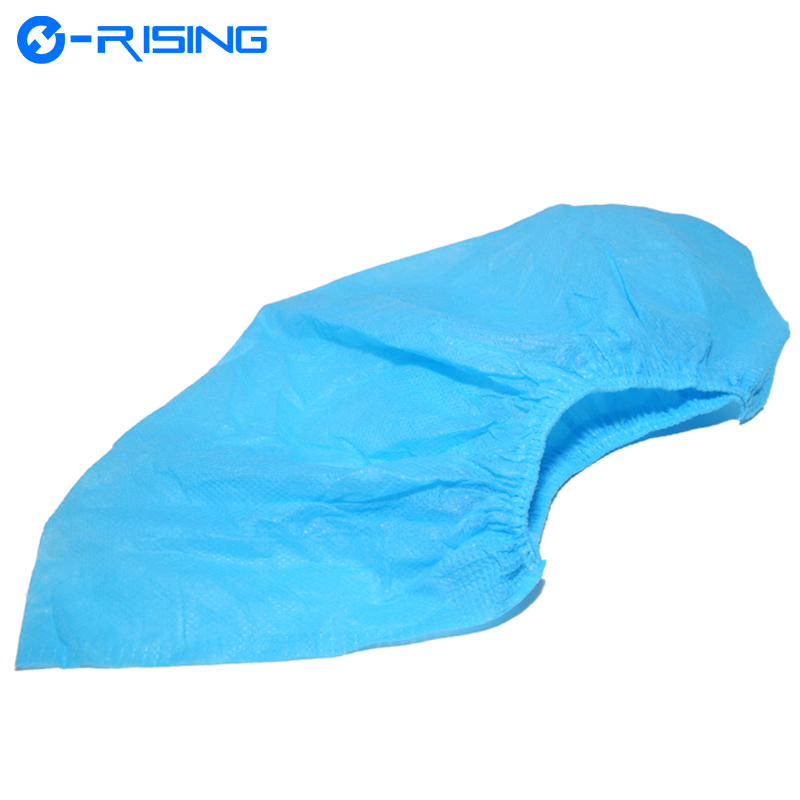 Hot Sale Blue Disposable Nonwoven Shoe Cover For Cleanroom Workshop