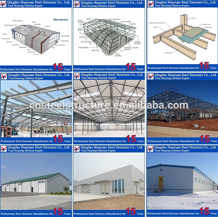 Low Cost Prefab Light Structural Steel Dairy Farm Shed