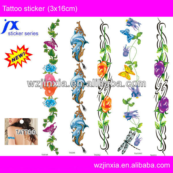 3D OEM sexy body temporary tattoo sticker