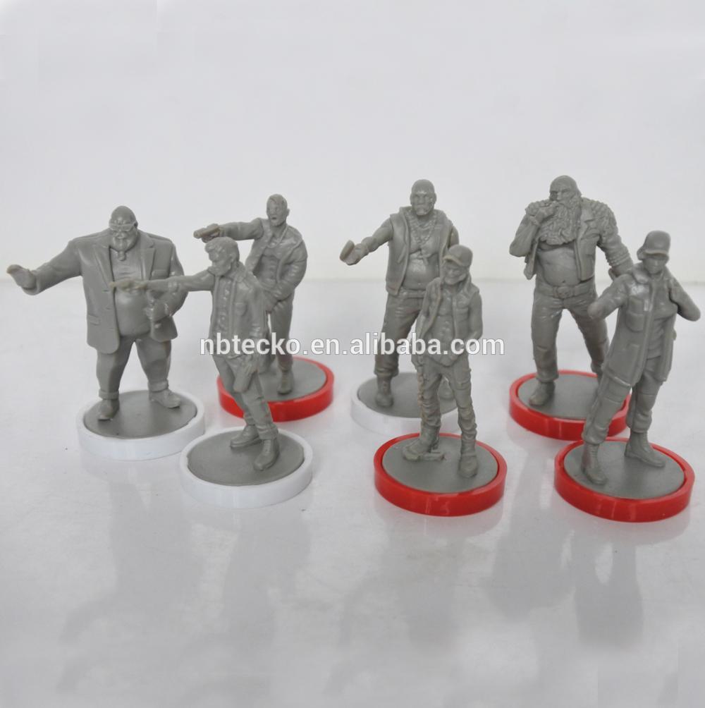 Plastic 3D customized board game miniatures table game figures