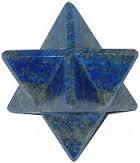 Semi-Precious Stone Star of David White Jade Merkaba Stars