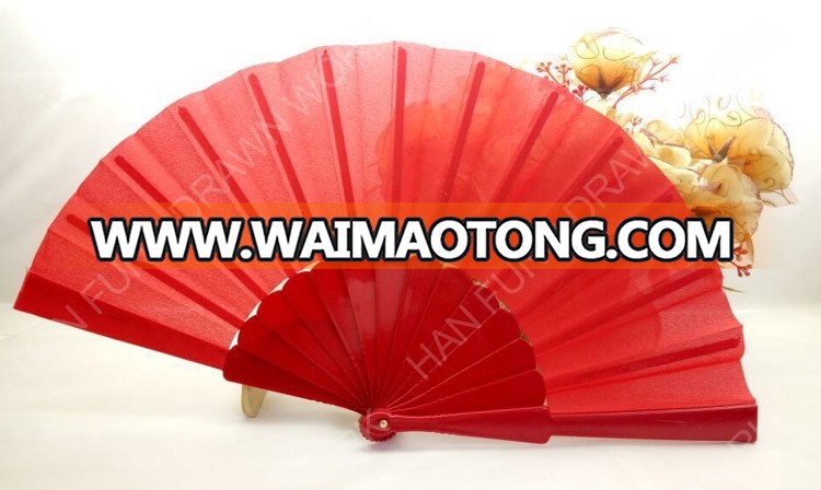 customized logo printed foldable hand fan plastic