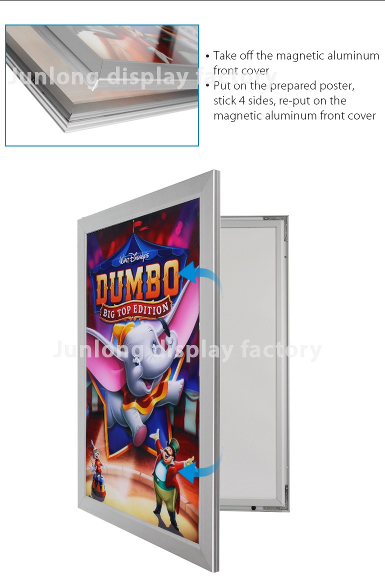 magnetic aluminum frame advertising light board