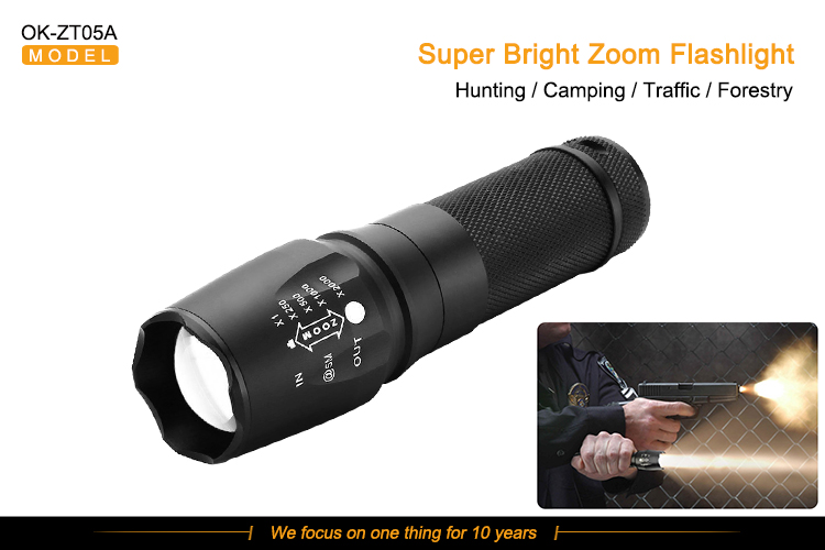 Hot Gift Military Waterproof Wholesale LED Tactical Flashlight