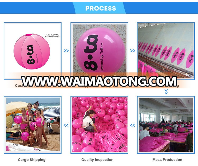 Wholesale 16inch inflatable logo custom beach ball pvc toy ball for promotion