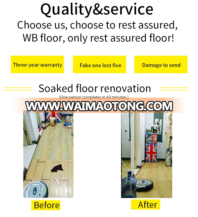 DIY self adhesive SPC wood laminate floor tile