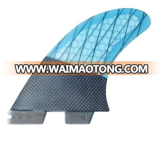 fiberglass carbon fiber surfboard fins with fcs base