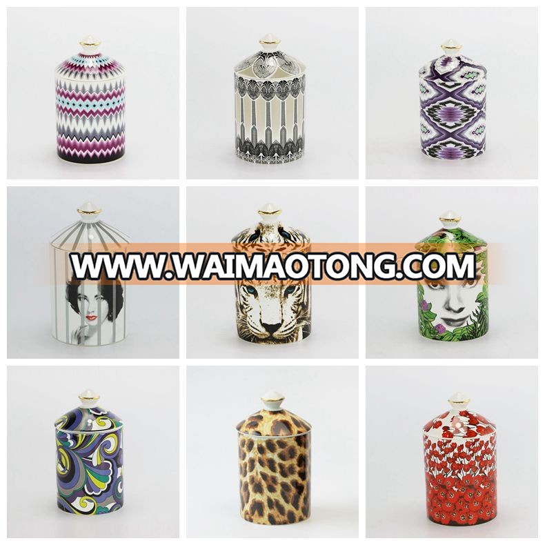 Wholesale Cheap Marble Ceramic Jar Porcelain Storage Jar With Custom Lid