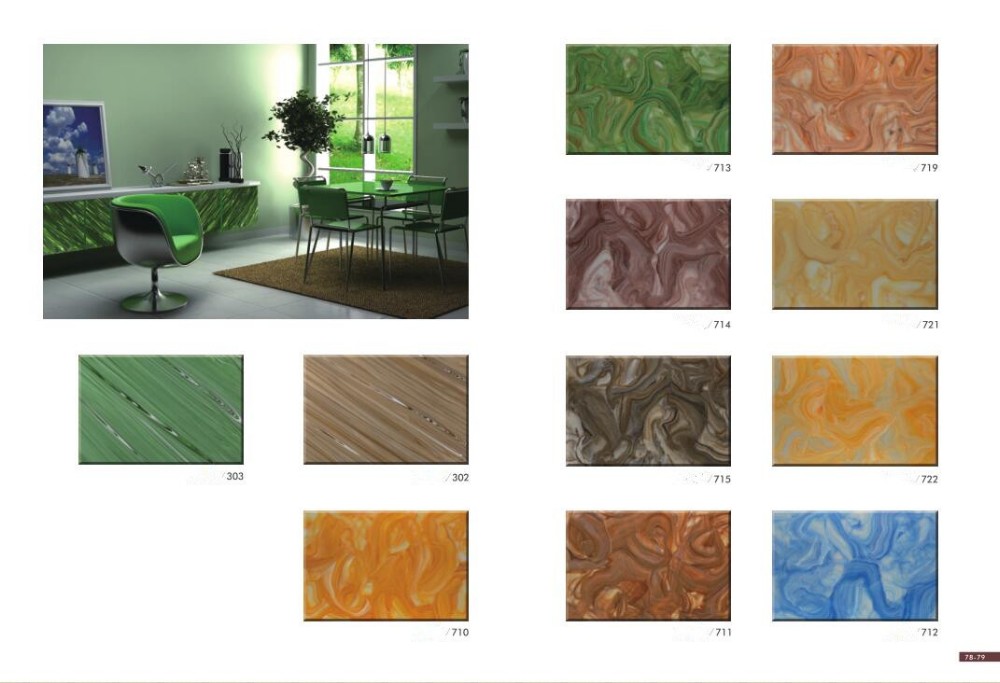 Alabaster Popular Acrylic Wall Decorative Stone/ Transparent Stone