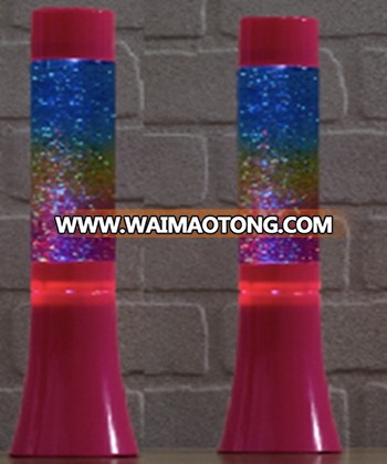 13"RAINBOW GLITTER LAMP