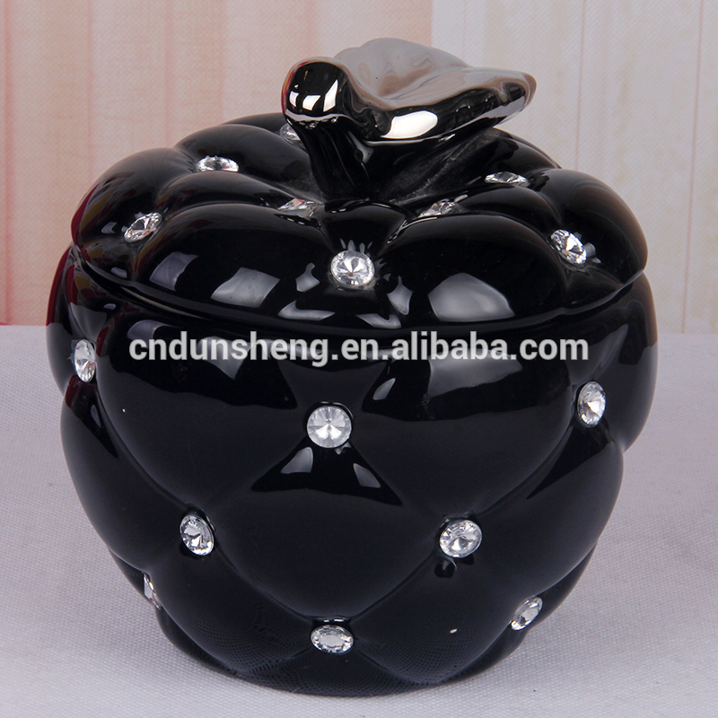 modern porcelain ceramic apple decoration jar wholesale