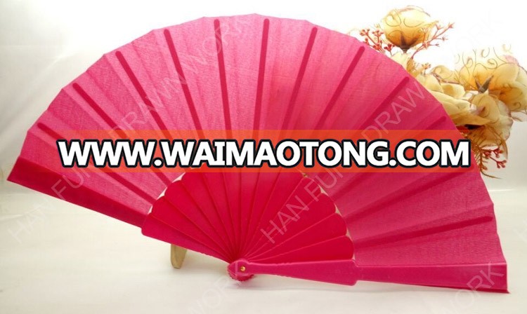 customized logo printed foldable hand fan plastic