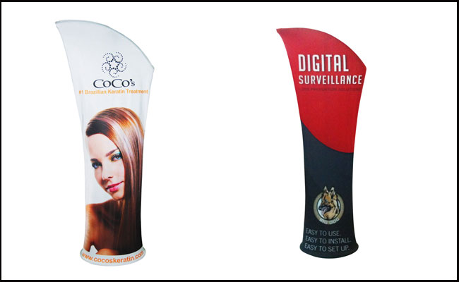 Allure Fabric Tension Banner Stands-Oblique Angle(Graphic Included/Double Sided)