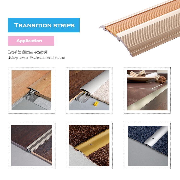 High Performance Flexible Aluminum Trim Carpet Edge Trim