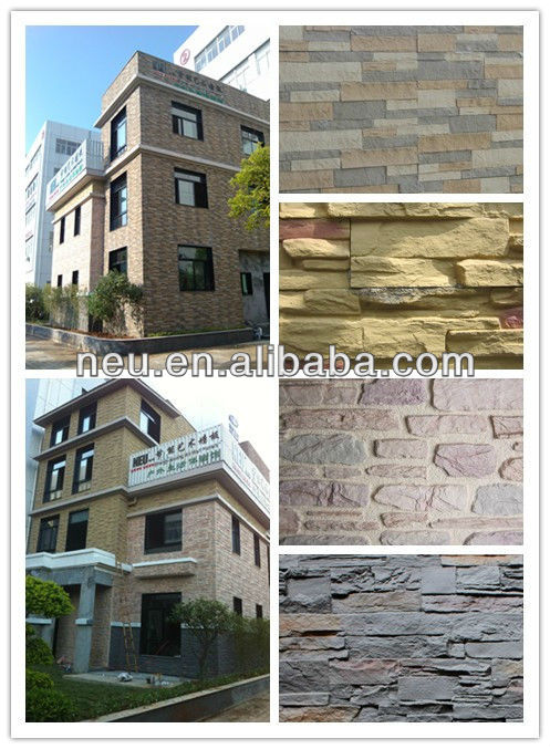 Polyurethane Wall Decorative Panel,rock ,face faux stone,Artificial Stone wall panel with SGS,NEU