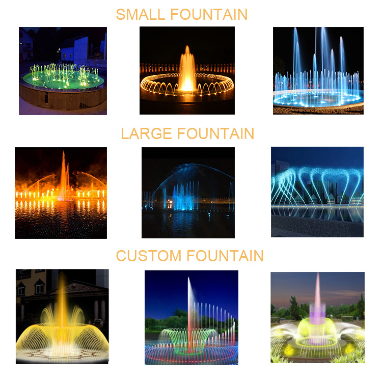 New Style Stone Water Printing Waterfall Fontaine Graphical Digital Water Curtain With LED Light