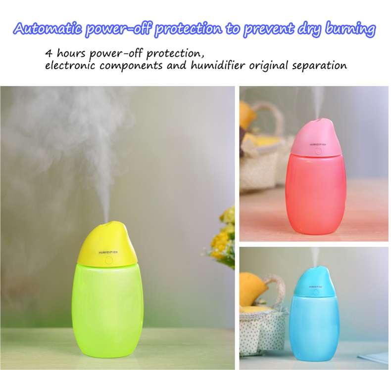 Home use colorful Ultrasonic Humidifier and Electric Essential Oil Diffuser