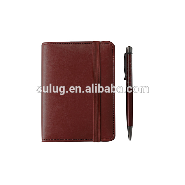 Custom Design hard Leather Journal Travel Planner Diary