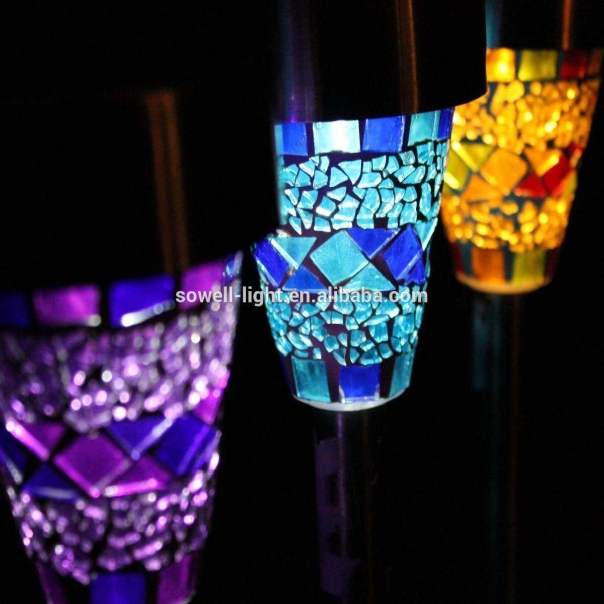 For outdoor popular garden decorative solar lamp mosaic