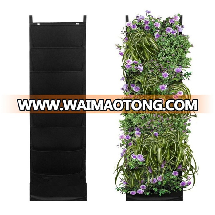 Grow Bags Vertical 18 Pocket Garden Wall Flower Container for Plants Flower felt plant grow bag