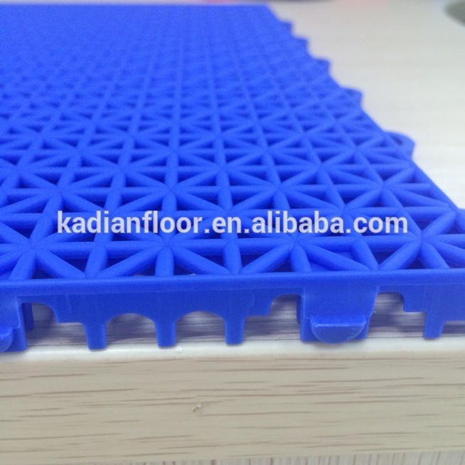 pp outdoor interlocking plastic floor tile for basketball court