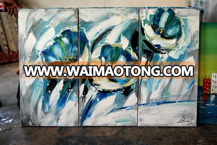 New design flower oil painting canvas