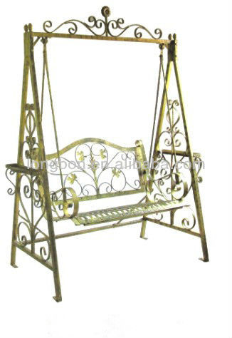 2013 Top-selling wrought iron swing design for garden