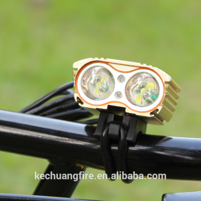 2017 Golden led bicycle light 2400lumen Led ride light