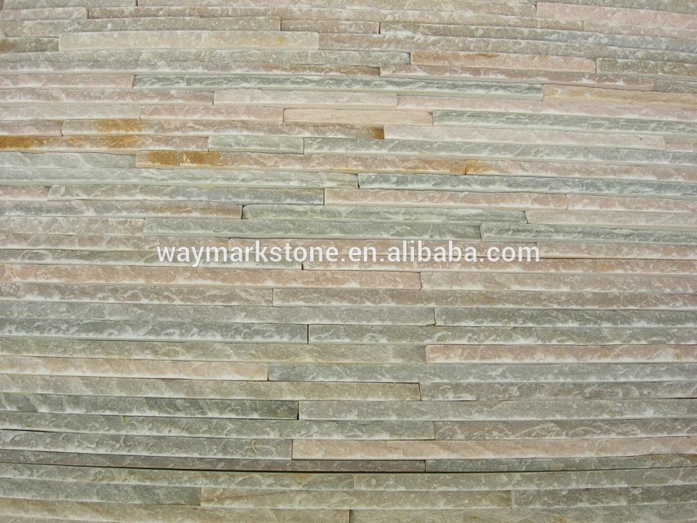 Landscape quartz waterfall stone natural cultured panel wholesale WP-ZB14