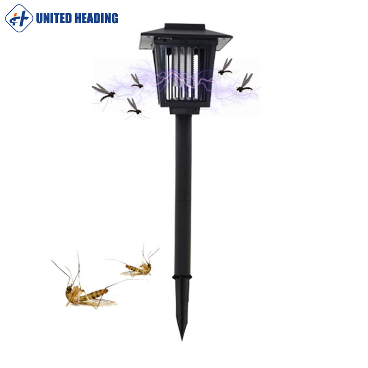 Solar energy led Lawn mosquito killer light with Electric shock killer lamp