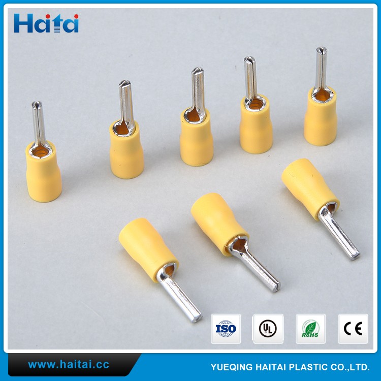 Haitai High Quality PTV Copper Pre Insulated Cable Terminal Pin Shaped Wire Terminal