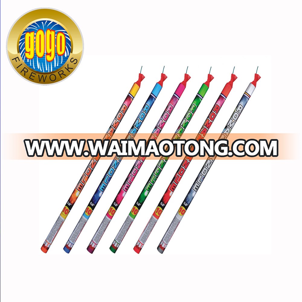 Top quality 0.8" 10S roman candles packing 36/2 fireworks roman candle fireworks