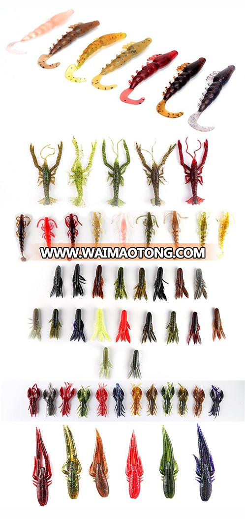 China fishing tackle silicone fishing lure shad soft lure