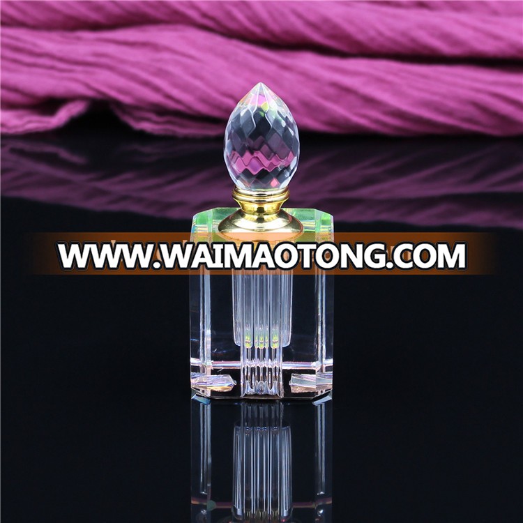 manufactures traditional oil square glass crystal perfume bottles favor