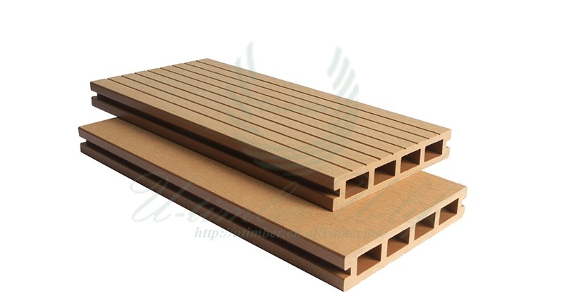 Various styles wood plastic composite WPC decking board