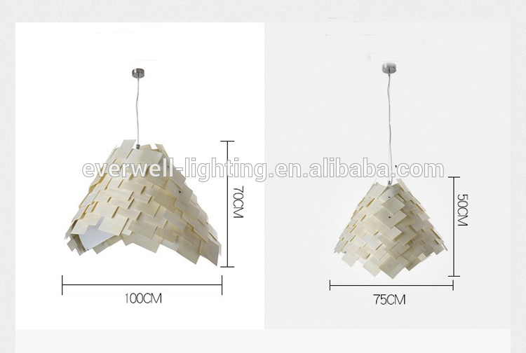 wood  decorative pendant lamp